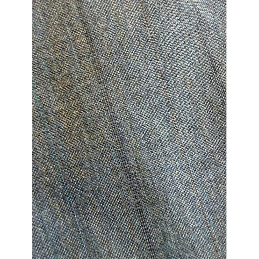 Haggar Gallery Mens Grey Pinstripe Double Breasted Blazer Peak Lapel Suit Jacket